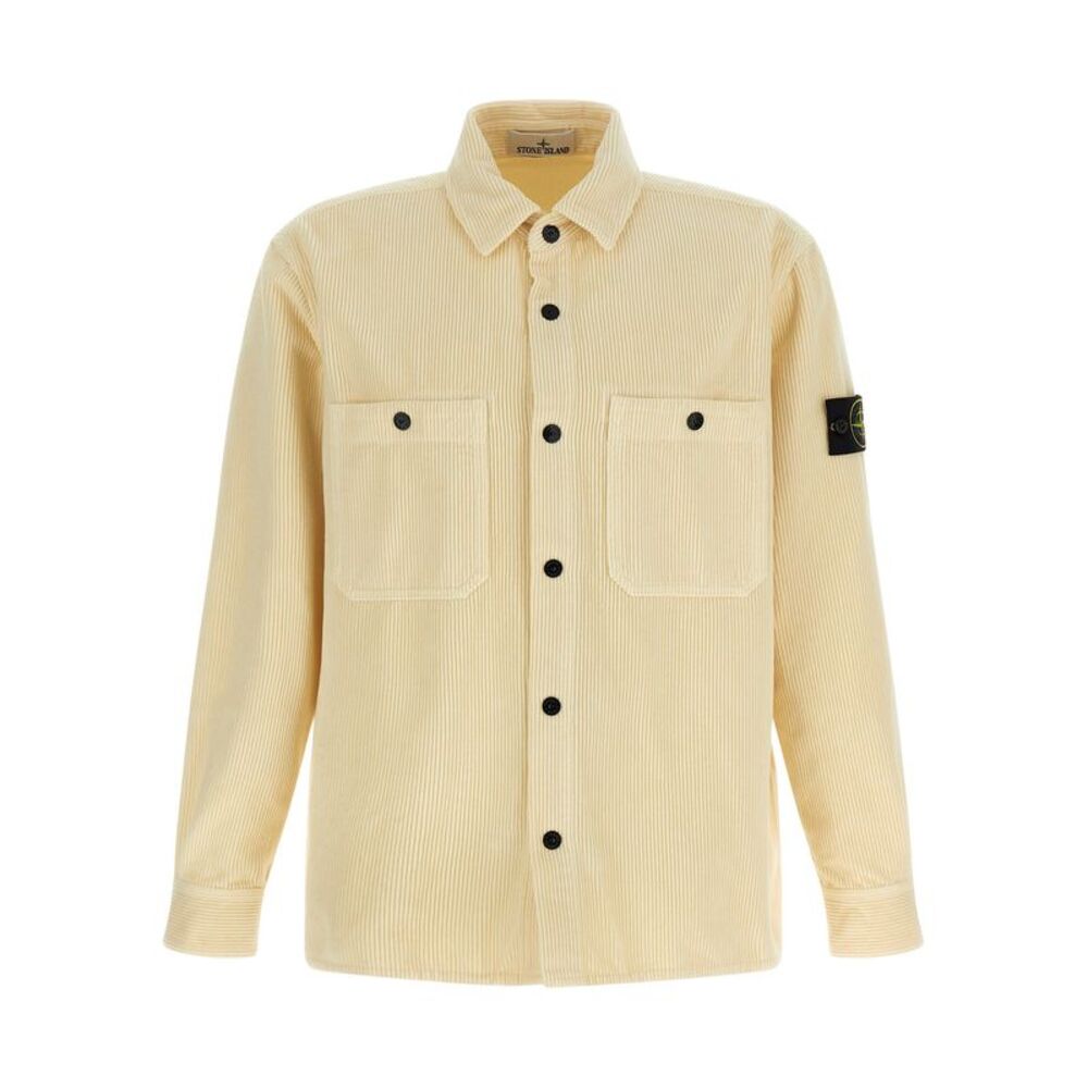 Stone Island Men's Ribbed Velvet Overshirt